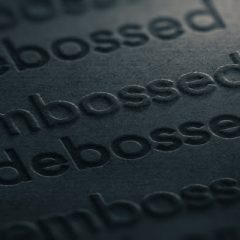Embossing vs debossing: What’s the difference?