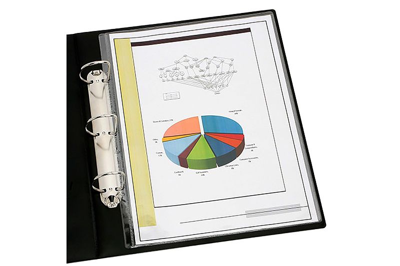 Binder with attached Sheet protector