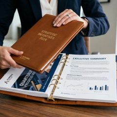 Why Custom Leather Binders Still Define Professional Presentation