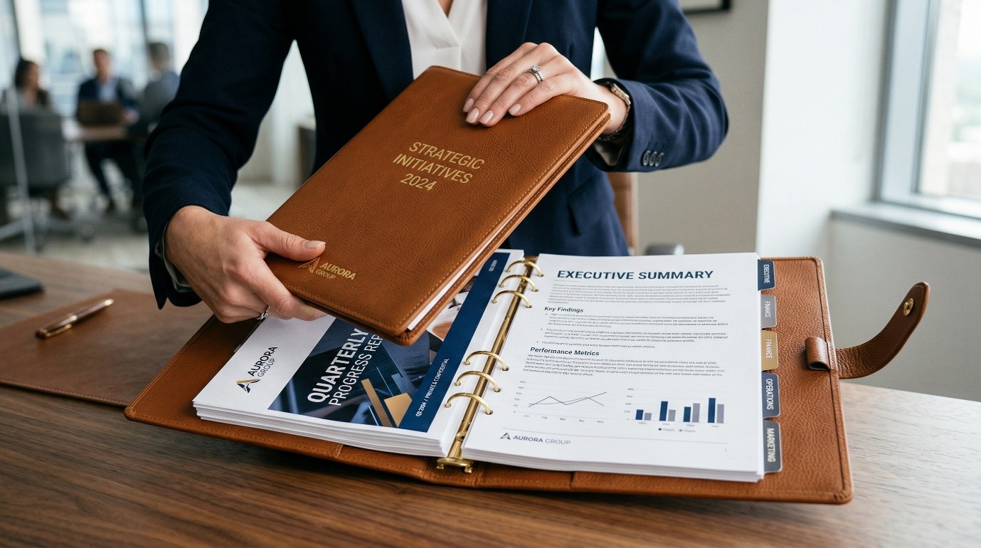 Custom leather binders